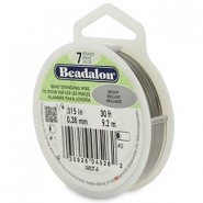 Beadalon rijgdraad 7 draads 0.38mm Bright Stainless Steel 9.2m